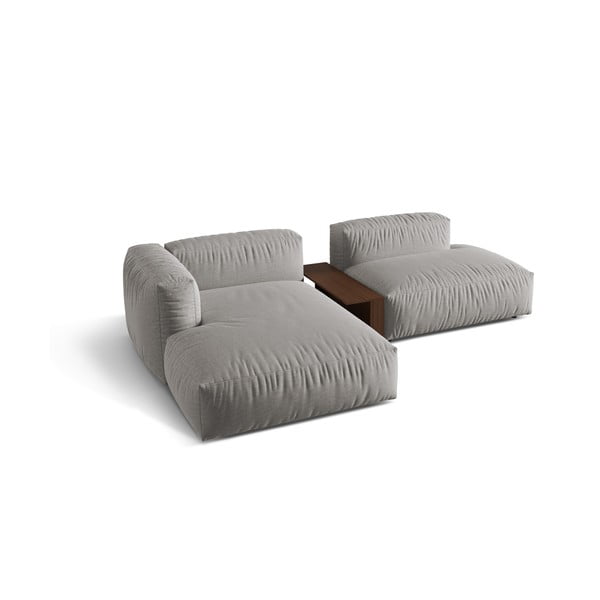 Világosszürke moduláris sarokkanapé (bal oldali) Martina – Micadoni Home-image-2