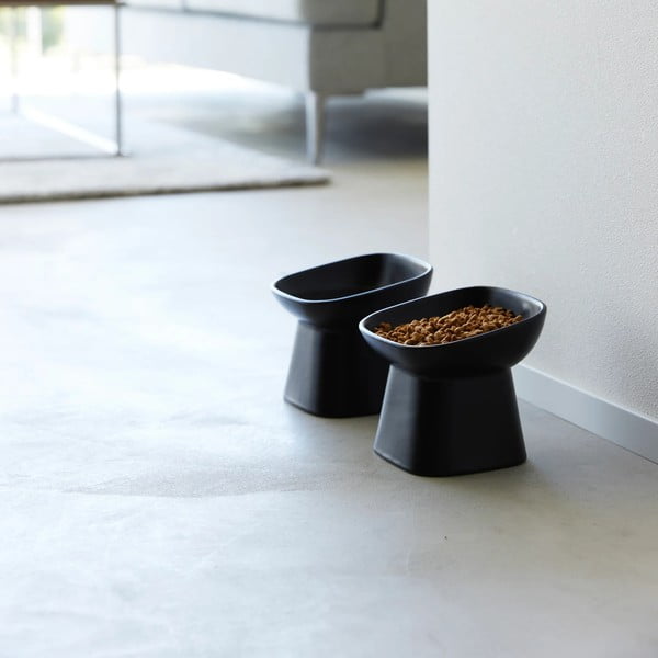 Kerámia tálka kisállatoknak Tower – YAMAZAKI-image-3