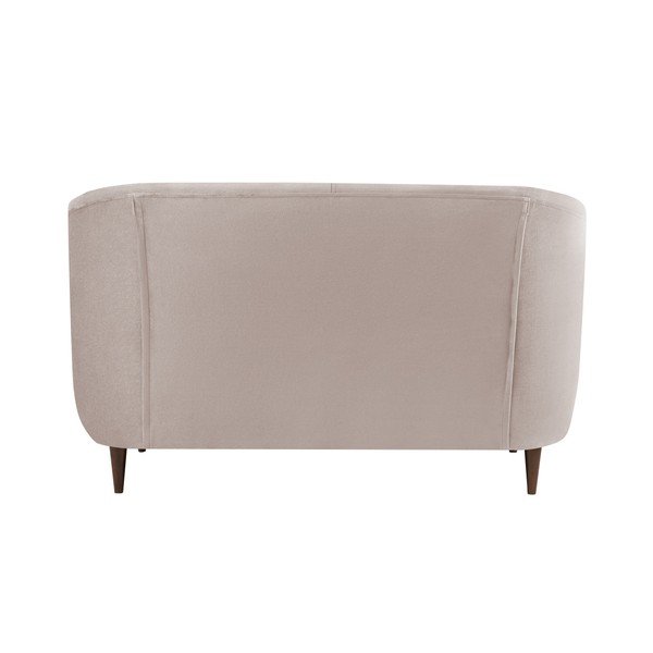 Glam bézs bársonykanapé,125 cm - Kooko Home-image-2
