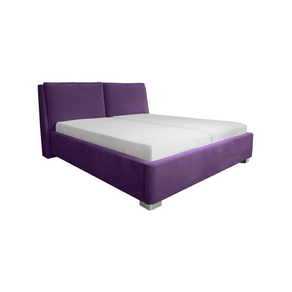 Vicky lila kétszemélyes ágy, 180 x 200 cm - Mazzini Beds-image-1