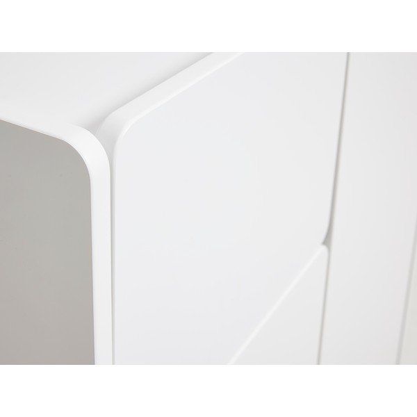 Fehér szekrény 80x100x40 cm Bera – Unique Furniture-image-4