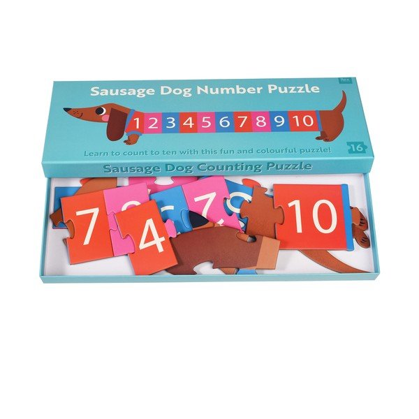Puzzle (darabszám 16) Sausage Dog – Rex London-image-3