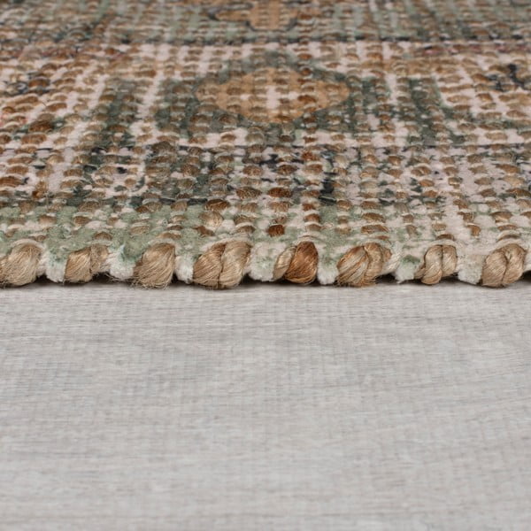 Khaki kézi szövésű jutakeverék szőnyeg 120x170 cm Selena Jute Traditional – Flair Rugs-image-4