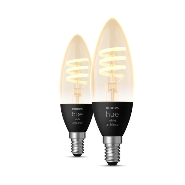 Szálas okos izzó szett 2 db-os E14, 5 W White ambiance – Philips Hue-image-1