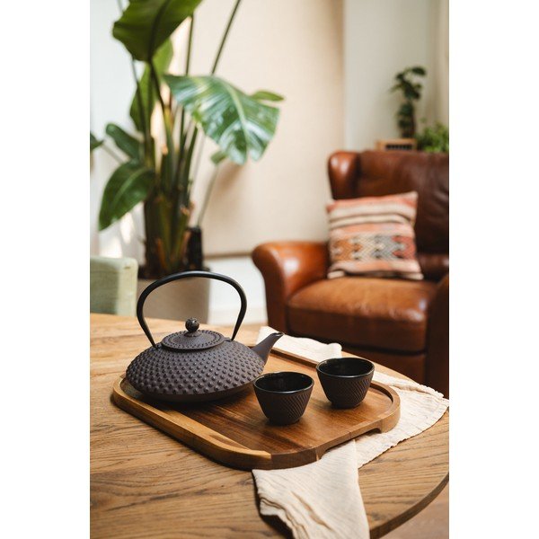 Borvörös öntöttvas teáskanna 1,25 l Xilin – Bredemeijer-image-1