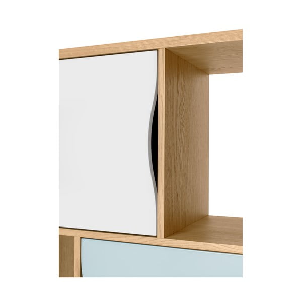 Avon könyvszekrény türkizkék ajtókkal - Woodman-image-1