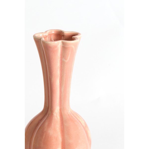 Rózsaszín kerámia váza (magasság 17 cm) Sydell – Light & Living-image-1