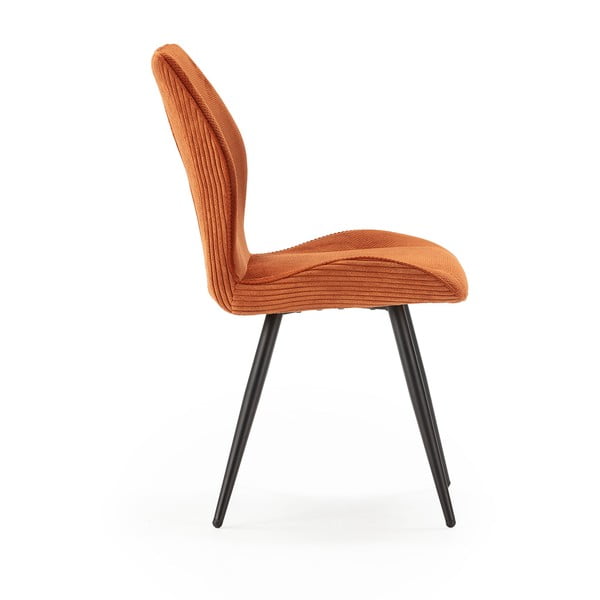 Narancssárga kordbársony étkezőszék szett 2 db-os Adaya – Marckeric-image-3