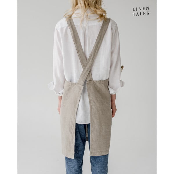 Len kötény Crossback – Linen Tales-image-2