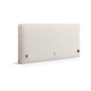 Krémszínű kárpitozott ágytámla 189x100 cm Olivia – Micadoni 