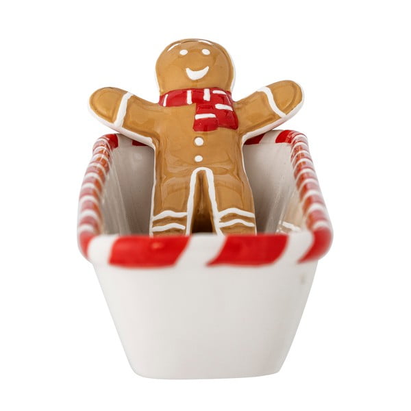 Fehér kerámia tálka karácsonyi mintával 110 ml Ginnie – Bloomingville-image-4