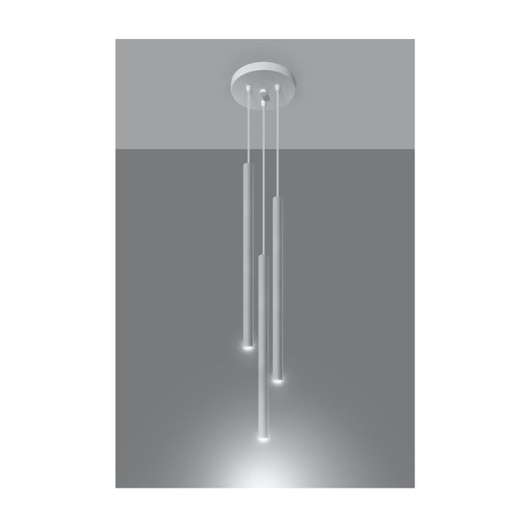 Fehér fém függőlámpa ø 20 cm Fideus – Sollux-image-1