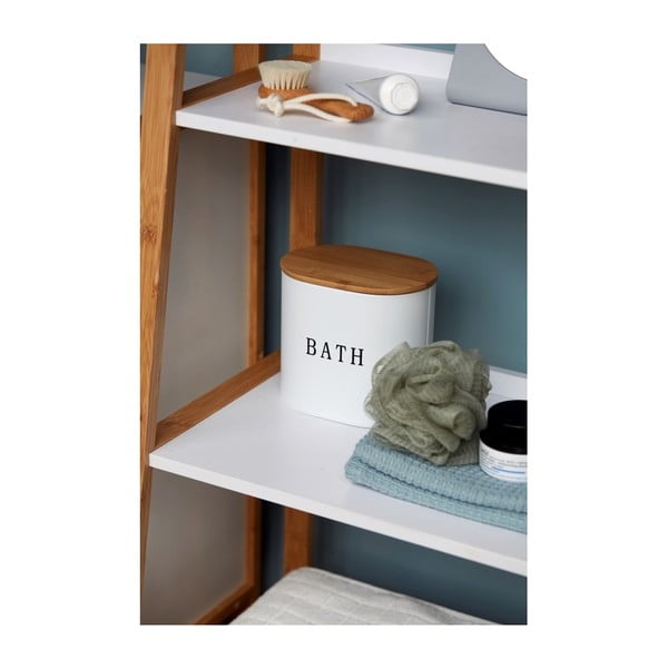 Gara fehér fürdőszobai tárolódoboz fedéllel - Wenko-image-1