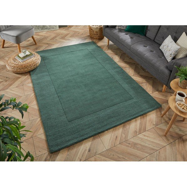 Siena sötétzöld gyapjú szőnyeg, 120 x 170 cm - Flair Rugs-image-1