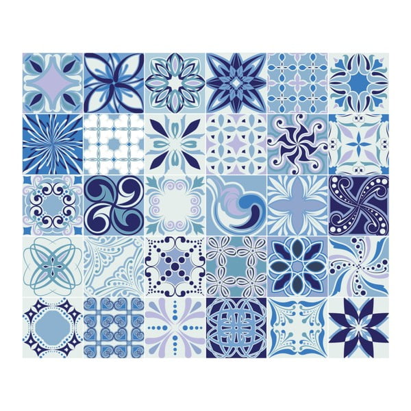 Madeira 30 részes dekorációs falmatrica szett, 15 x15 cm - Ambiance-image-2