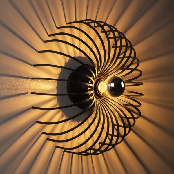 Aspendos fekete falilámpa, ø 36 cm - Opviq lights-image-3