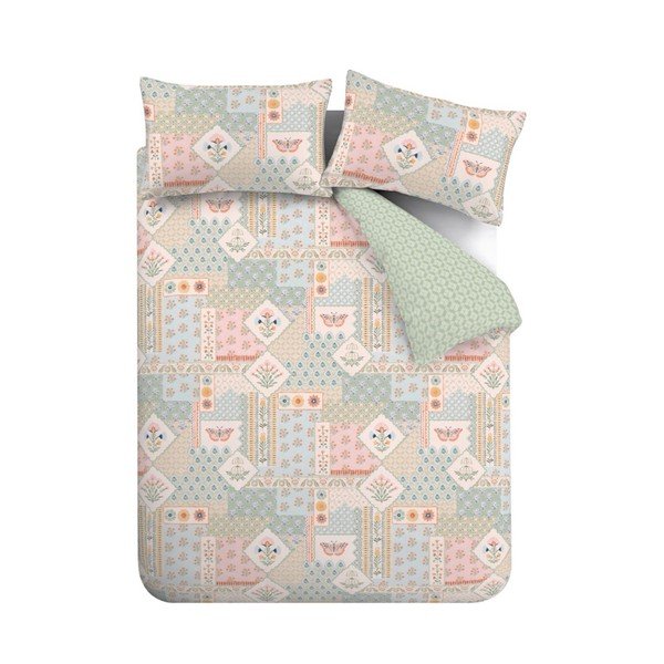 Egyszemélyes ágyneműhuzat 135x200 cm Folk Patchwork – Catherine Lansfield