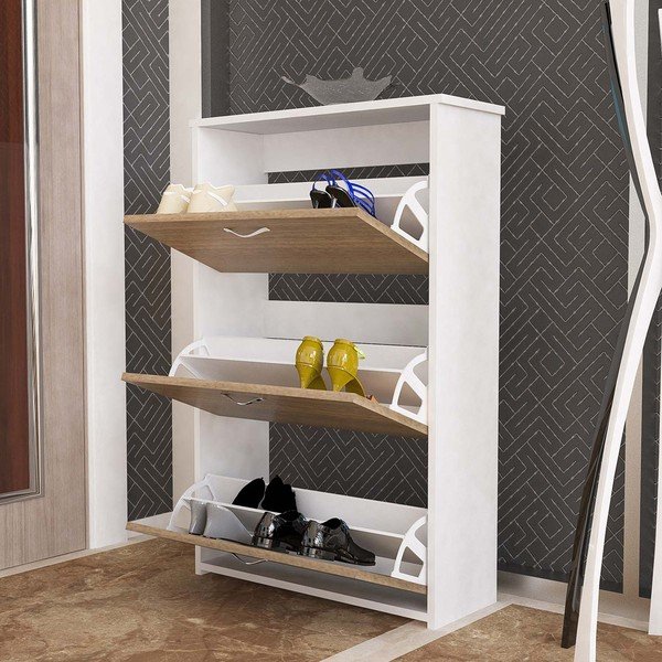Triplex barna háromajtós cipősszekrény-image-1