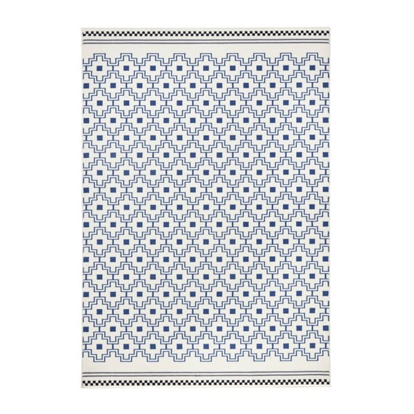 Cubic kék-fehér szőnyeg, 160 x 230 cm - Zala Living