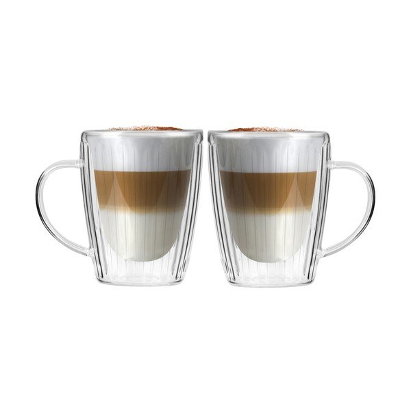 Üveg bögre szett 2 db-os cappucinóhoz 250 ml Livio Duo – Vialli Design