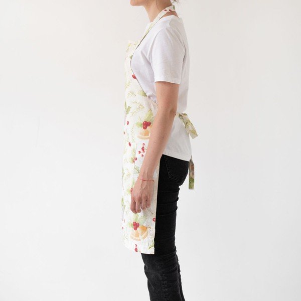Apron Merry karácsonyi len kötény, 80 x 55 cm - Linen Tales-image-1