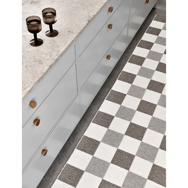 Bézs-krémszínű kültéri-beltéri futószőnyeg 70x160 cm Pix Dark Linen – Pappelina-image-3