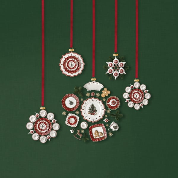 Toy's Delight fehér-vörös porcelán karácsonyi tányér, ø 33 cm - Villeroy & Boch-image-3