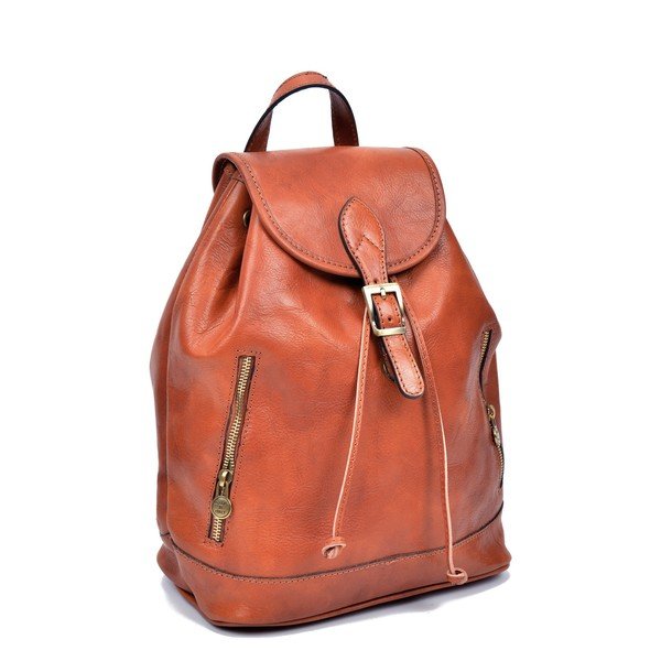 Cindy konyakbarna bőr hátitáska - Sofia Cardoni-image-2