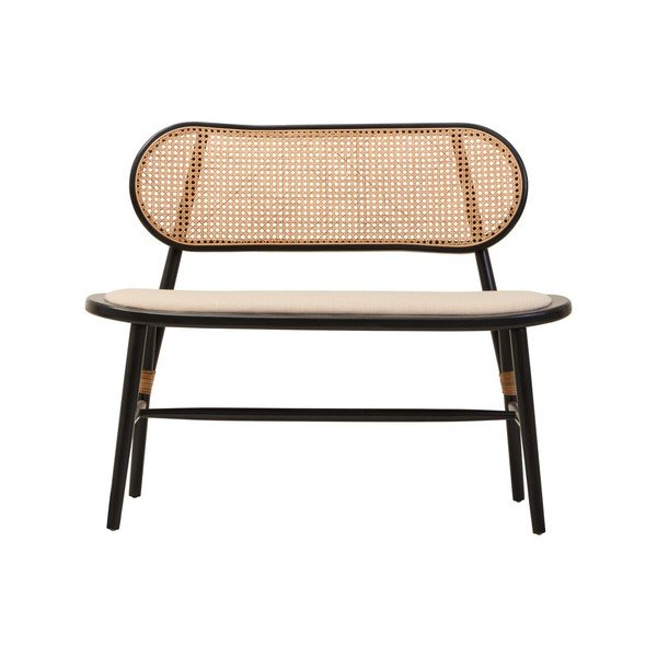 Natúr színű párnázott pad Cebu – Premier Housewares-image-2