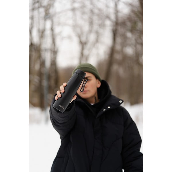 Fekete termosz 500 ml Fuori – Vialli Design-image-3