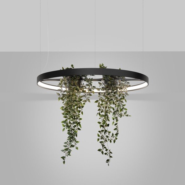 Fekete alumínium LED függőlámpa ø 78 cm RIO – Thoro-image-1