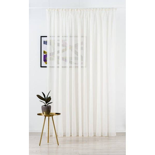 Krémszínű átlátszó függöny 140x245 cm Vicenza – Mendola Fabrics-image-2