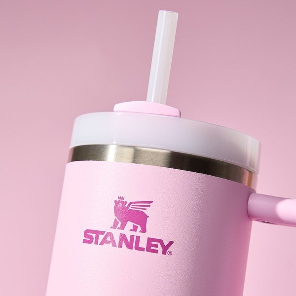 Rózsaszín rozsdamentes acél termosz szívószállal 1,18 l Quencher H2.0 FlowState Tumbler Cherry Blossom – Stanley-image-4