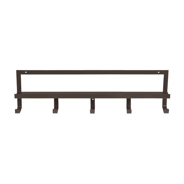 Sötétbarna fali fogas polccal 50 cm Quinn – WOOOD-image-3