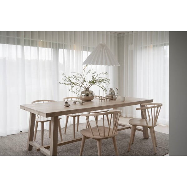 Brooklyn matt lakkozott tölgyfa étkezőasztal, 220 x 95 cm - Rowico-image-3