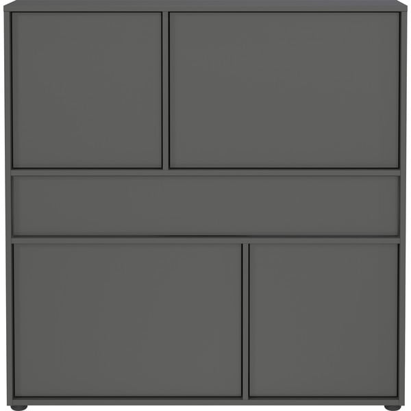 Antracitszürke szekrény 105x108x25 cm Ameca 2.0 – Germania-image-3