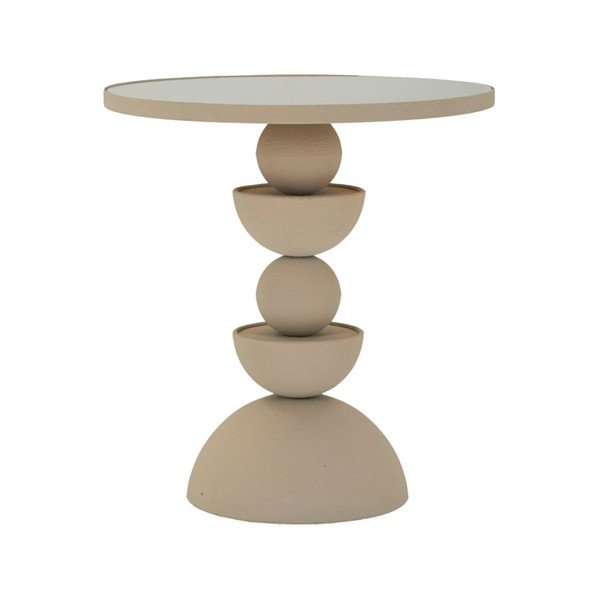 Kerek tárolóasztal üveg asztallappal ø 40,5 cm Dune – Mauro Ferretti