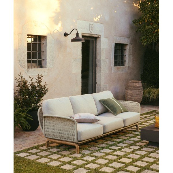 Bézs kárpitozott kerti kanapé Alipa – Kave Home-image-1