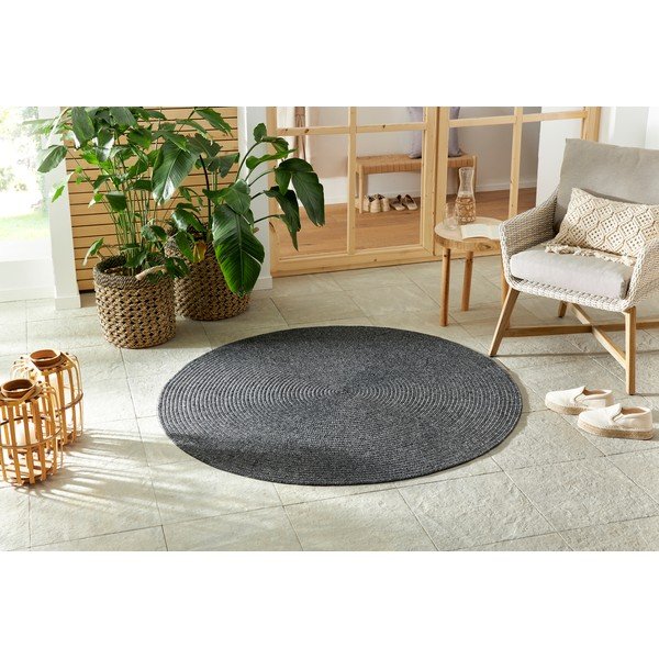 Szürke kerek kültéri szőnyeg ø 150 cm - NORTHRUGS-image-1
