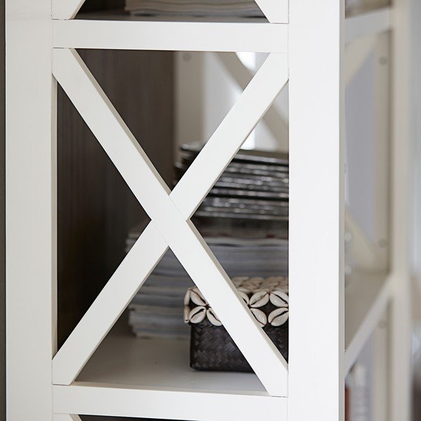 Skagen fehér könyves szekrény - Canett-image-4