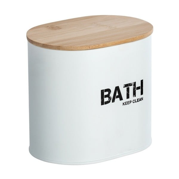 Gara fehér fürdőszobai tárolódoboz fedéllel - Wenko-image-4