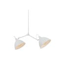 Fehér függőlámpa fém búrával 104x104 cm Coben - CustomForm