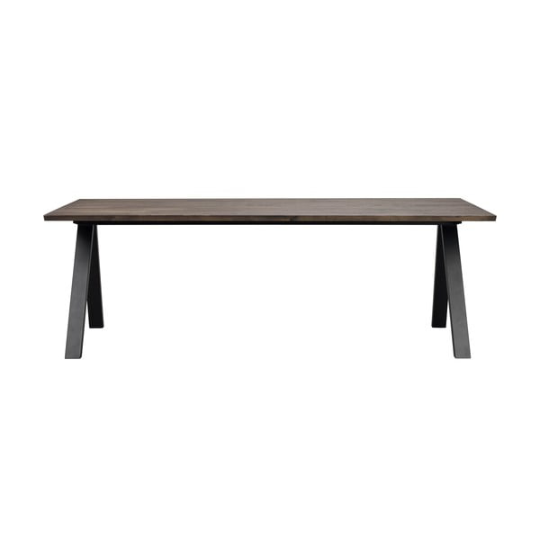 Bővíthető étkezőasztal tölgyfa asztallappal 220x100 cm Carradale - Rowico