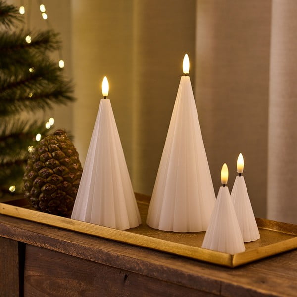 Fehér karácsonyi fénydekoráció 2 db-os ø 6 cm Laura – Sirius-image-2