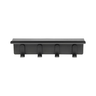 Fekete acél fali fogas polccal 11,5 cm A-Hallway – Zone