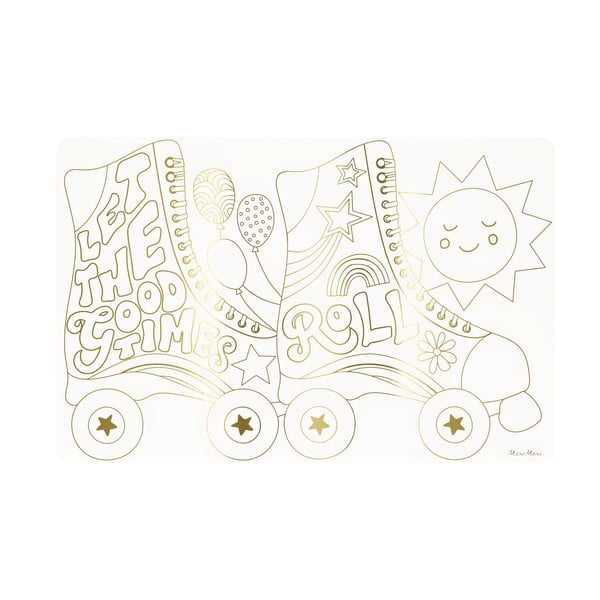 Papír tányéralátét szett 8 db-os 28x42.5 cm Happy Icons – Meri Meri-image-4