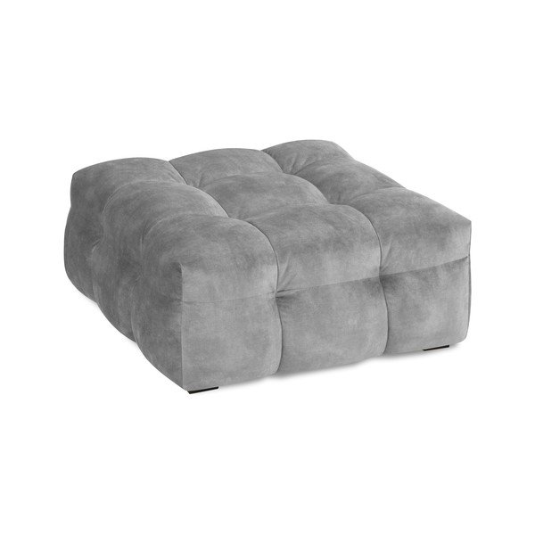 Vesta szürke bársony puff - Windsor & Co Sofas-image-4