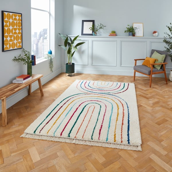 Bézs szőnyeg 200x290 cm Boho – Think Rugs-image-1