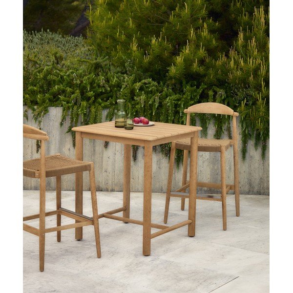 Akácfa kerti bárasztal 78x78 cm Sori – Kave Home-image-1