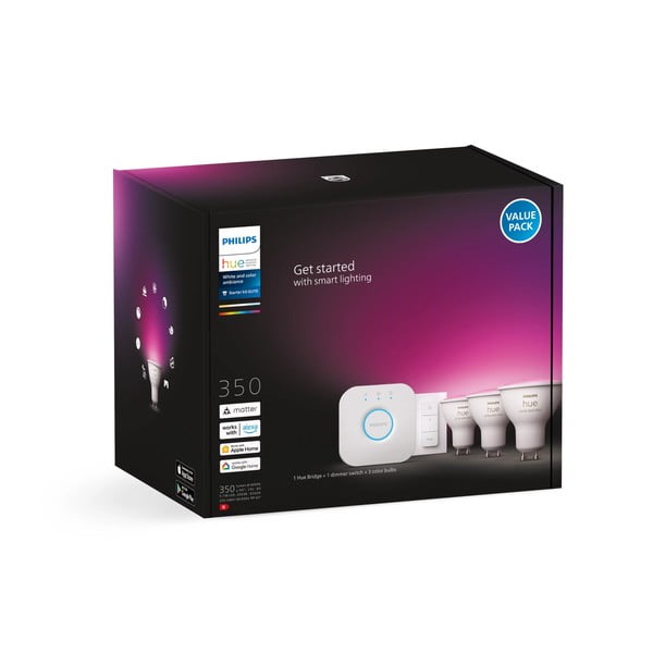 Okos kezdő készlet 5 db-os GU10, 6 W White and color ambiance – Philips Hue-image-2